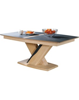 Table tonneau plateau céramique