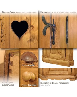 Buffet vaisselier 3 portes