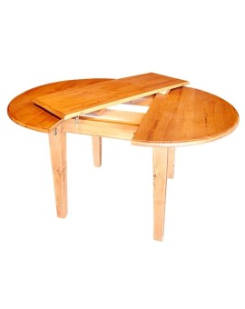Table ronde avec allonge