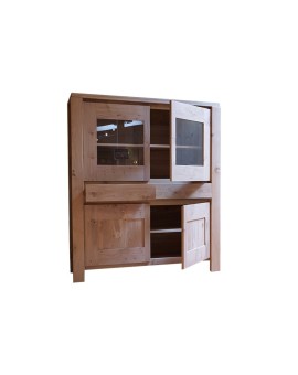 Vitrine 4 portes 2 tiroirs