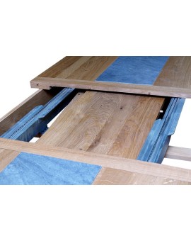 Table 200x100 cm + 2 allonges de 50 cm