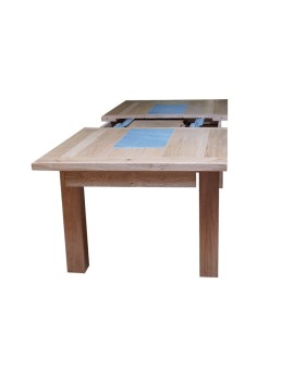 Table 200x100 cm + 2 allonges de 50 cm