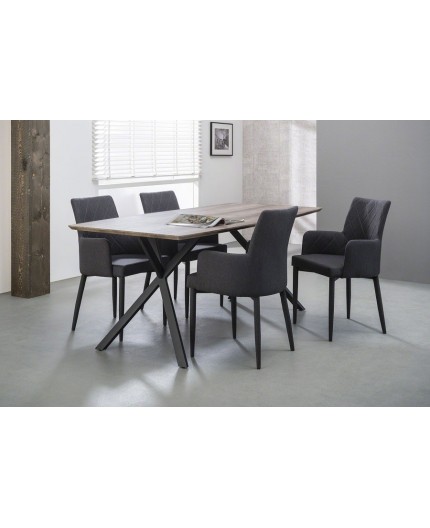 Table à manger pieds métal