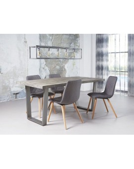 Table rectangulaire pied trapèze