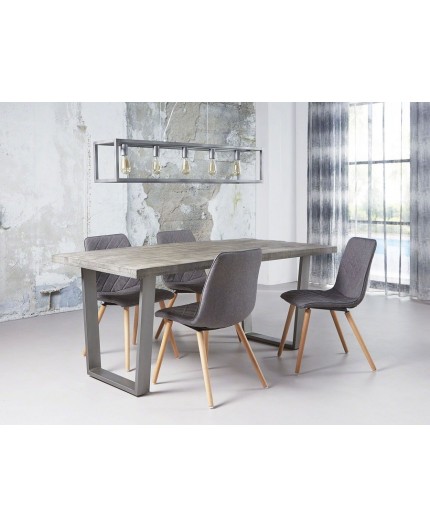 Table rectangulaire pied trapèze