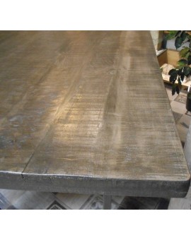 Table rectangulaire pied trapèze