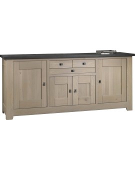 Bahut bas 4 portes 2 tiroirs