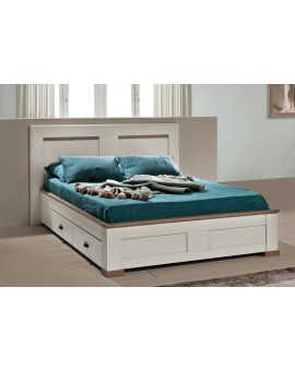 Lit 140 x 190 avec 2 tiroirs