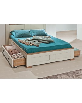 Lit 140 x 190 avec 2 tiroirs