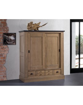 Armoirette 2 portes 2 tiroirs