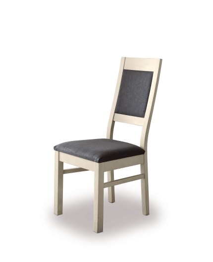 Chaise tissu gris foncé