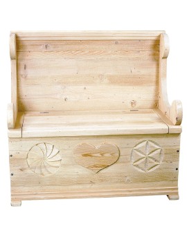 Banc coffre en chene