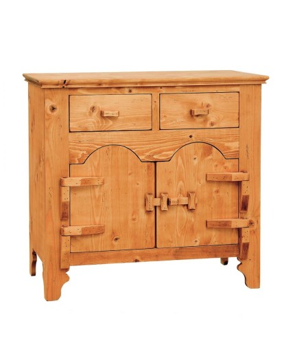 bahut, petit meuble de rangement en pin