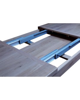 Table 200x100 cm + 2 allonges de 40 cm