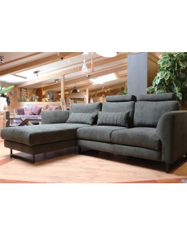 canapé d'angle vert foncé