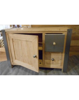 meuble bois et métal