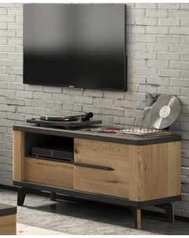 meuble tv 1 porte chene