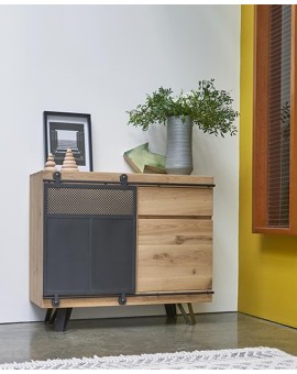 meuble d'entree bois et metal